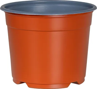 Produktbild von vidaXL Runder Blumentopf 100 pcs Terrakotta Ø 10 x 8 cm Kunststoff