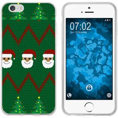Produktbild von PhoneNatic Case kompatibel mit Apple iPhone 6s / 6 Silikon-Hülle X Mas Weihnachten X-Mas Sweater M7