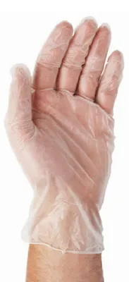 Produktbild von 100x Vinyl Einweghandschuhe Vinylhandschuhe puderfrei Größe M