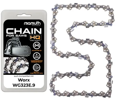 Zdjęcie produktu dla Łańcuch do piły 25 cm, 1,1 mm, 3/8", 40 ogniw, przeznaczony do pilarki Worx WG323E.9