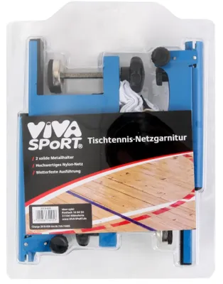 Produktbild von VIVA Tischtennis Netzgarnitur 2 Metallhalter/Nylon