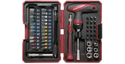 Immagine prodotto di Set di bit da 1/4", 53 pezzi.