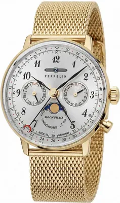 Immagine prodotto di Zeppelin 7039M-1 LZ Hindenburg, orologio da donna con fasi lunari 36 mm 3ATM