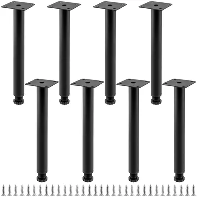 Produktbild von Möbelbeine, höhenverstellbar, 25 cm, 8 Stück, Möbelfüße, Metall