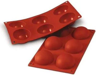 Obrázek produktu pro Silikonová forma polokoule 6cm 360ml na 6ks