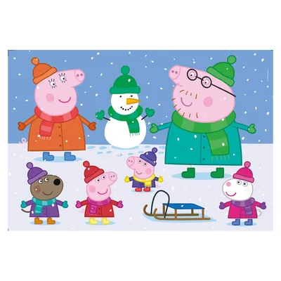 Zdjęcie produktu dla Clementoni Maxi Puzzle Świnka Peppa, 104st.