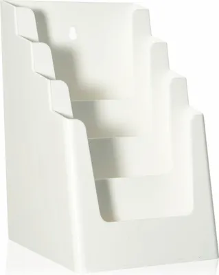 Produktbild von DIN A5 Prospekthalter / 4 Etg. / weiss