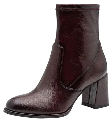 Zdjęcie produktu dla Tamaris damskie buty za kostkę z zamkiem błyskawicznym na eleganckim obcasie 1-25357-41, rozmiar:42 EU, kolor:Fioletowy