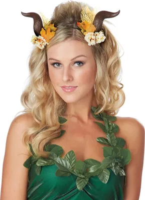 Produktbild von Faun Hörner Fee mit Blumen braun-beige-orange - Einheitsgröße