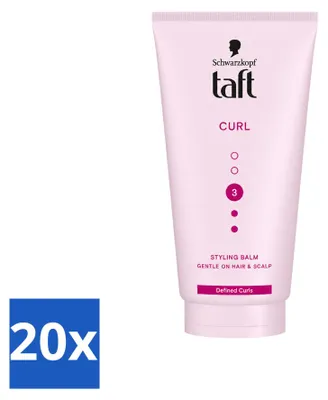 Imagen del producto de 20 unidades de Taft Styling Balm para rizos, para definir los rizos, 150 ml, pack económico