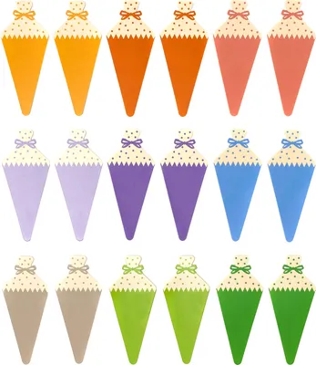 Produktbild von Oblique Unique Zuckertüten Konfetti Set 18 Stk Schultüten für Schuleinführung Einschulung Streu Deko Tischdeko bunt