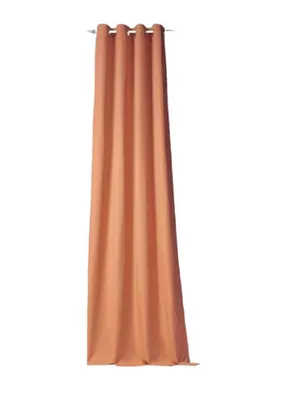 Produktbild von hochwertiger Ösenschal Titan BxH 135x245cm Ösenvorhang Schal terrakotta 1/8