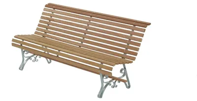 Image de Banc de jardin en bois dur, 180 cm. Catégorie : Mobilier d'extérieur