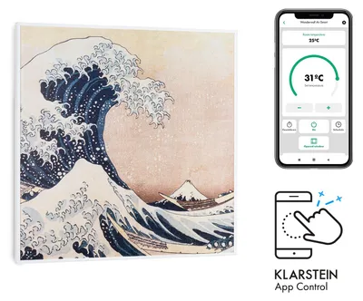Zdjęcie produktu dla KlarsteinWonderwall Air Art Smart, panel grzewczy na podczerwień, grzejnik, 60 x 60 cm, 350 W, aplikacja