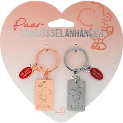 Produktbild von Schlüsselanhänger-Set Motiv "Du & Ich"