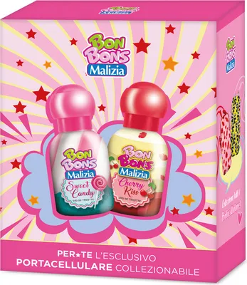 Produktbild von Bon Bons 2 EDT Porta Cellula cosmetics preent set für Mädchen 50ml - Malizia