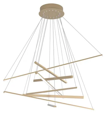 Image de Suspension Moderne Dna Aluminium Or Led 80W