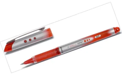 Produktbild von Pilot V-Ball 0.7mm, Stick Pen, Rot, Rot, 0,7 mm, 0,4 mm, Medium