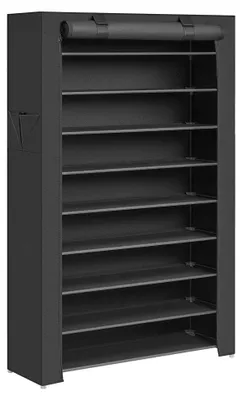 Schoenenrek 10 Ebenen, Staubschutzhaube, für 40 Paar, 88x28x160 cm