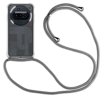 Produktbild von Handykette für Nothing Phone (3A) Handyhülle mit Band Hülle Kordel in Grau