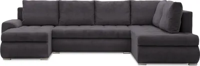 Produktbild von Ecksofa TOKIO II PRO mit Schlaffunktion - Eckcouch mit 3 Bettkasten - POSO 022 Dunkelgrau RECHTS (Muster 1)