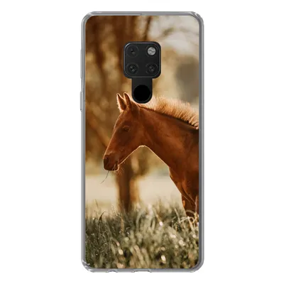 Produktbild von MuchoWow® Handyhülle Schutzhülle Hülle für Huawei P40 Lite Pferd - Licht - Wiese Silikon Softcase Handy Hülle - Handy