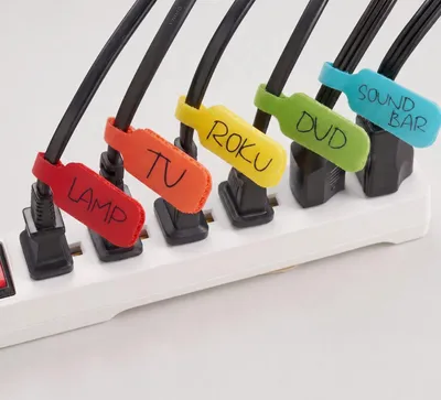 Immagine prodotto di Fascette, nastro in velcro, organizzatori per cavi TV, marcatori, etichette per cavi colorate e personalizzabili