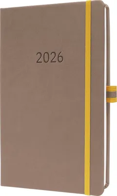 Produktbild von sigel Buchkalender Linescape 2026 ca. A5 braun