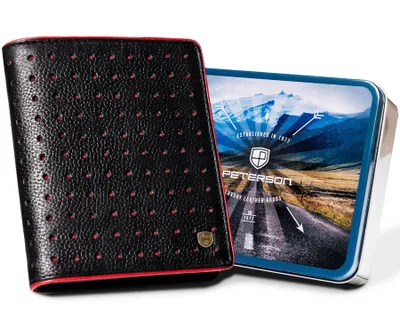 Obrázok produktu pre Peterson Pánska kožená peňaženka Okoungu čierna One size