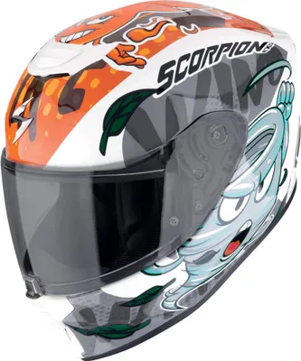 Obrázek produktu pro Scorpion Exo-JNR Air The4elements celoobličejová přilba White / Blue / Orange M