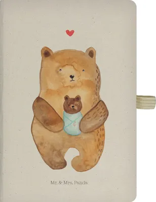 Produktbild von Mr. & Mrs. Panda Journal Bär Baby - Transparent - Geschenk, Tagebuch, Geburtstag, Notizbuch A5, Teddy, Taufe, Kladde, Glückwunsch, Schreibheft, Skizzenbuch, Mutter