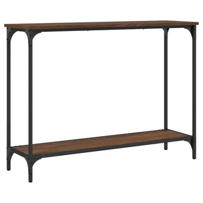 Produktbild von Möbel Flurschrank - elegante Design - Konsolentisch - Braun Eichen-Optik 101x30,5x75 cm Holzwerkstoff - für Wohnzimmer, Eingang CLORIS9453320