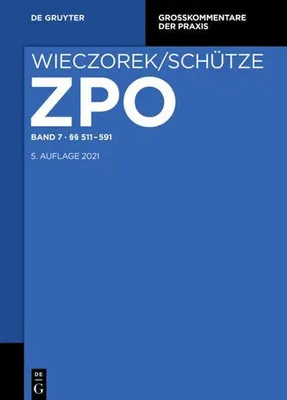 Produktbild von Zivilprozessordnung und Nebengesetze §§ 511-591