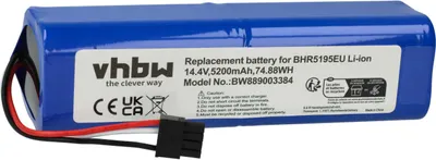 Produktbild von vhbw Akku kompatibel mit Dreame D10s Pro, RLL11GC, R2250, L10s Pro, L10 Prime, RLS6L, RLS6A Saugroboter (5200 mAh, 14,4 V, Li-Ion)