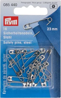 Obrázok produktu pre Zatváracie špendlíky, 23 mm, strieborné farby, 16 ks