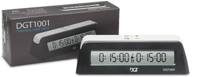 Produktbild von DGT 1001 Black - Schachuhr für Schulen und Vereine