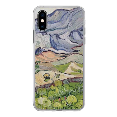 Produktbild von MuchoWow® Handyhülle Schutzhülle Hülle für iPhone X Die Alpen - Vincent van Gogh Silikon Softcase Handy Hülle - Handyhülle