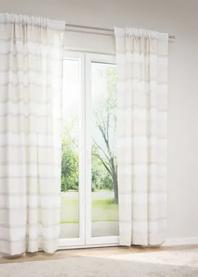 Produktbild von Lysel - Dekoschal Linisa #1W in den Maßen (B x H): 146cm x 245cm in Beige/beige