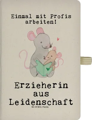 Produktbild von Mr. & Mrs. Panda notizbuch Erzieherin Leidenschaft - Transparent - Geschenk, Notizheft, Lustig, Kladde, Skizzenbuch, Studium, Spruch, Beruf, Ausbildung, Journal, Tagebuch