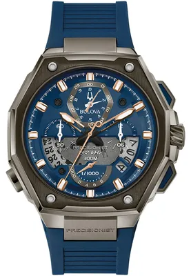 Produktbild von Bulova Precisionist 98B357 Herren Sport Uhr Chronograph 30ATM
