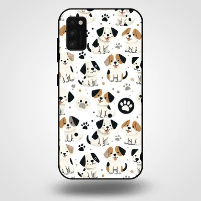 Produktbild von Smartphonica Handytasche für Samsung Galaxy A41 mit Hundedruck - TPU Rückseite Fall Hunde Design