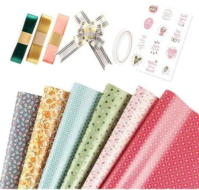 Produktbild von Verpackungspapier - Geschenkverpackung - Geburtstagsgeschenkverpackung - 6 Blätter - 50x70 cm