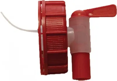 Produktbild von Roter Zapfhahn mit 61 mm Anschluss für 20 Liter Behälter