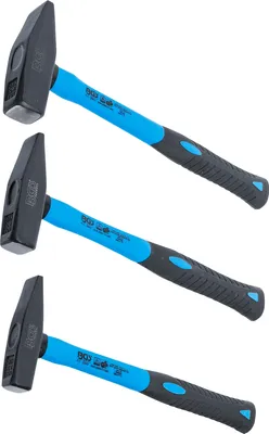 Produktbild von BGS 3845 Schlosserhammer-Satz, Fiberglasstiel, DIN  1041, 300 / 500 / 800 g, 3-tlg.