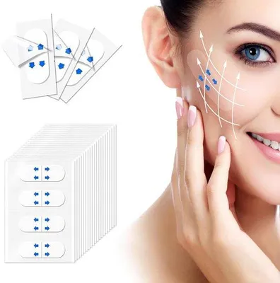 Image de Lot d'autocollants lifting, kit de maquillage instantané, 240 pièces, autocollants lifting invisibles, pour filles