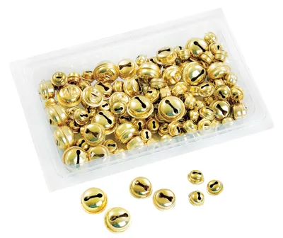 Produktbild von XXL Schellen "Gold", 110 Stück, Sortiert