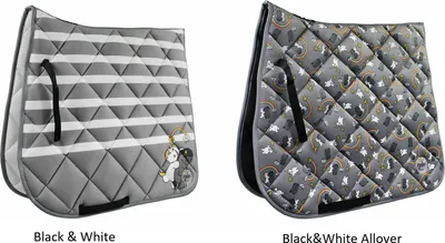 Produktbild von Schabracken Poly Maxx Pummel & Friends, Farbe:Pummel Black & White Allover, Größe:DR