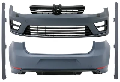 Image de Kit carrosserie pour VW Golf 7 VII berline 2013-2017 : pare-chocs et calandre R Look.