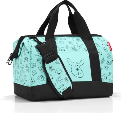 Produktbild von Reisenthel IX4062, Reisetasche, Schwarz, Mintfarbe, Medium, Reißverschluss, 18 l, 40 cm
