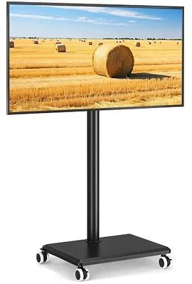 Zdjęcie produktu dla Stojak na telewizor mobilny 27 55 cali z regulacją wysokości obrotowy